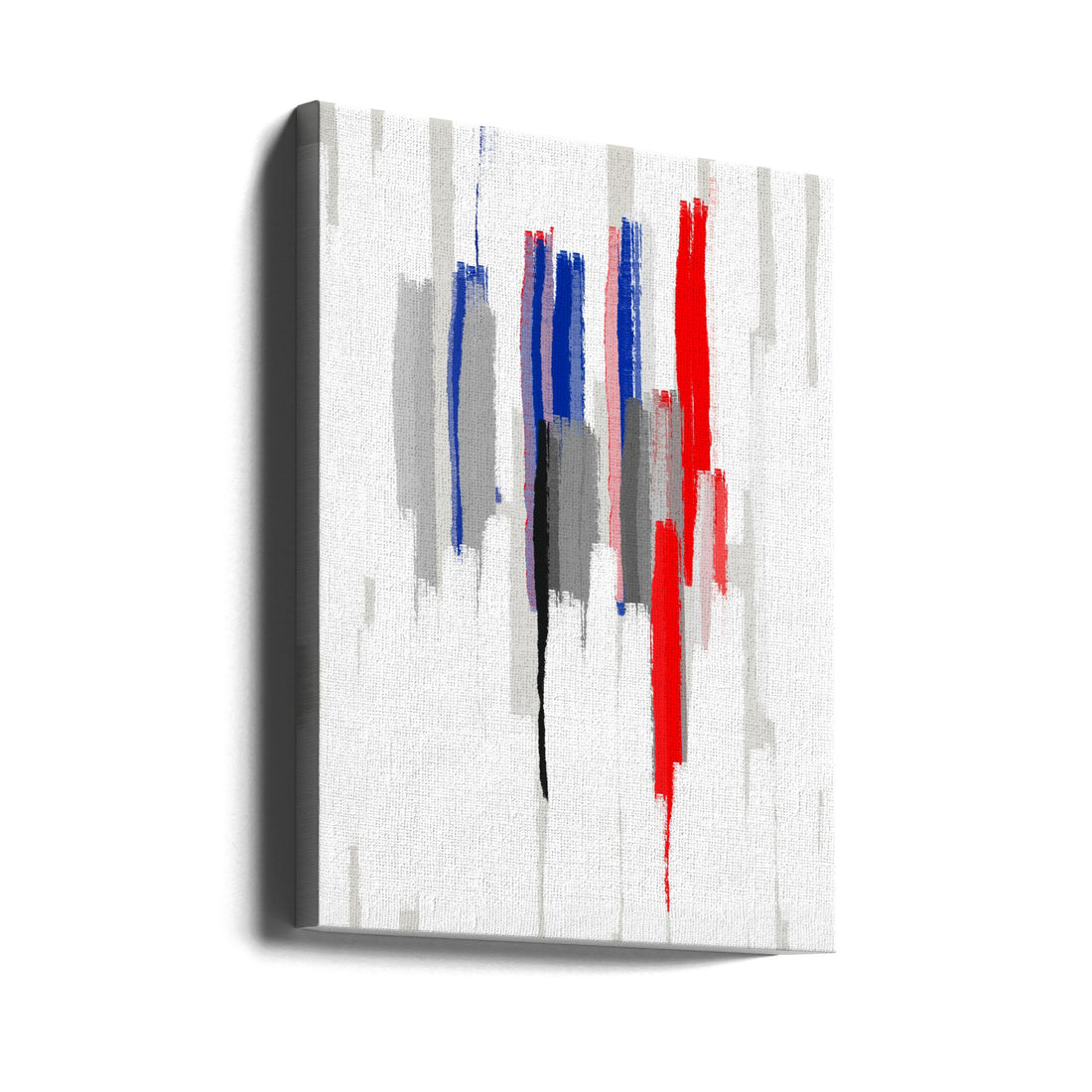 Bills Red White Blue by Fun Qui | Abstract Brush Strokes, Large Canvas Wall Art Print | Artsy Earth