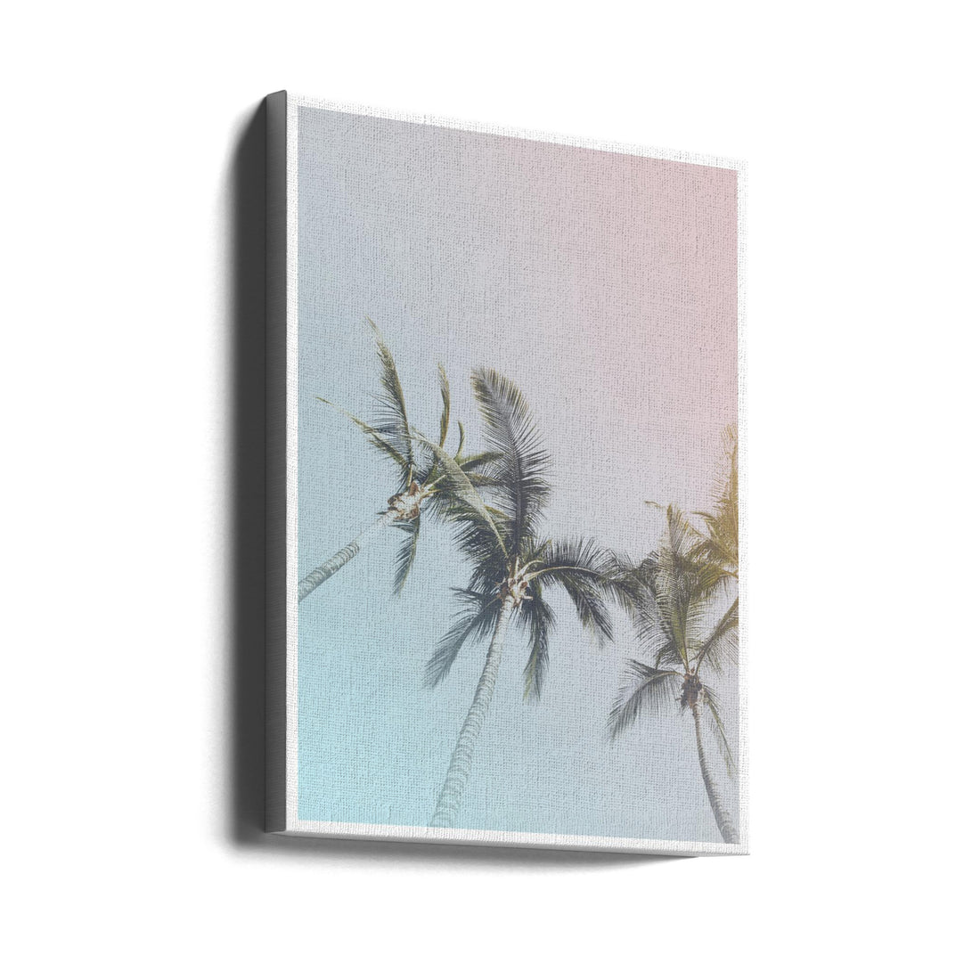 Pastel Palms by The Miuus Studio | Tropical Palm Landscape, Large Canvas Wall Art Print | Artsy Earth