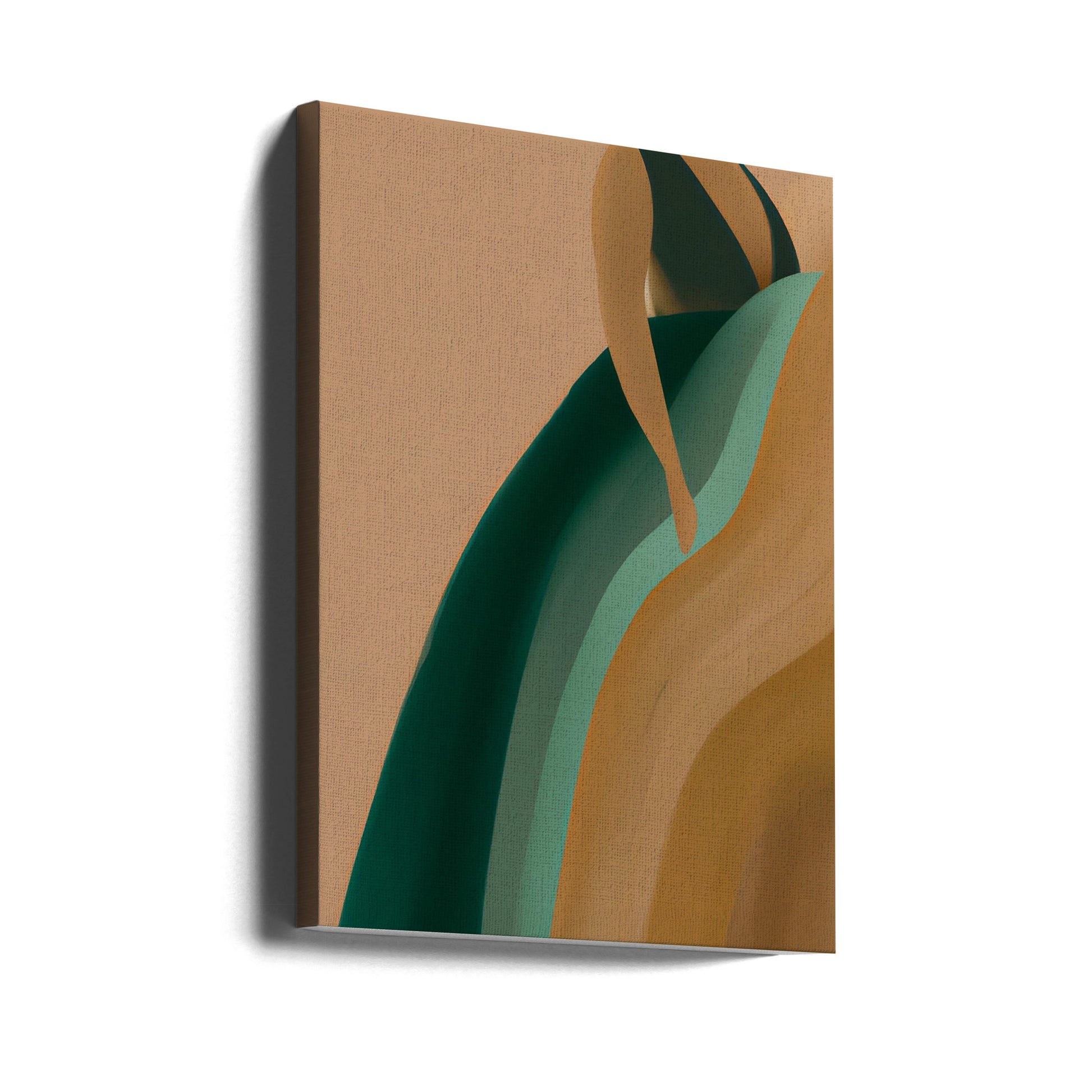 Earthy Dress by Merel Takken | Abstract Fashion Portrait, Large Canvas Wall Art Print | Artsy Earth