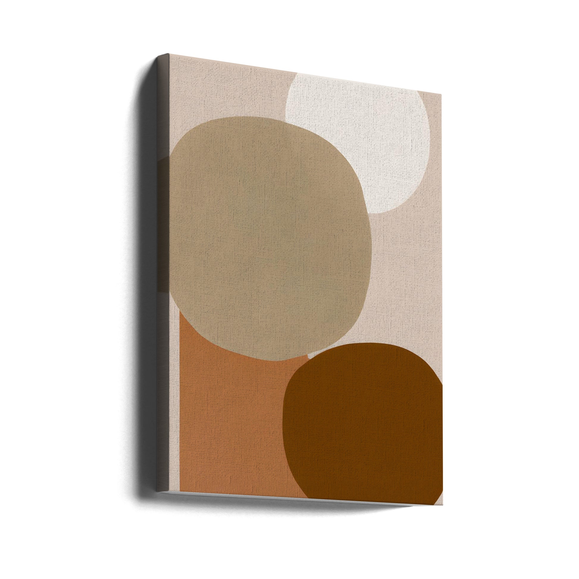 Earthy Minimalist by Merel Takken | Abstract Circular Design, Large Canvas Wall Art Print | Artsy Earth