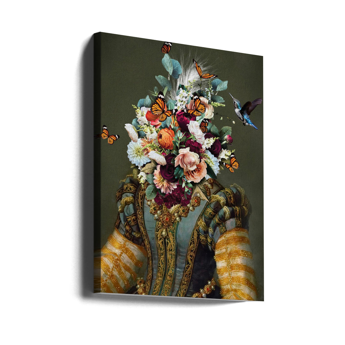 Dame Goldie by Sue Skellern | Floral Portrait Victorian, Large Canvas Wall Art Print | Artsy Earth