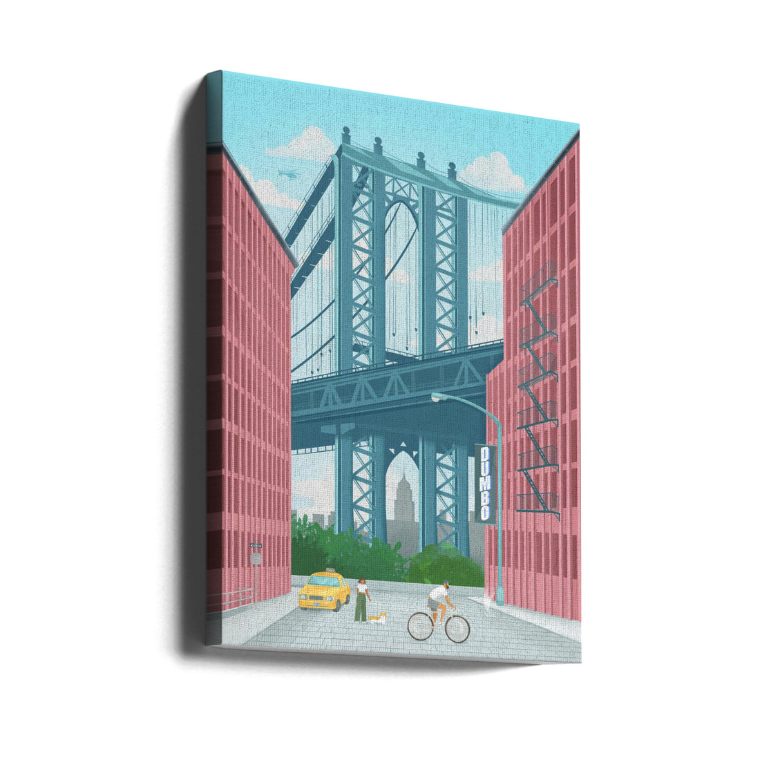 Dumbo, New York by Petra Lizde | Manhattan Bridge View, Large Canvas Wall Art Print | Artsy Earth