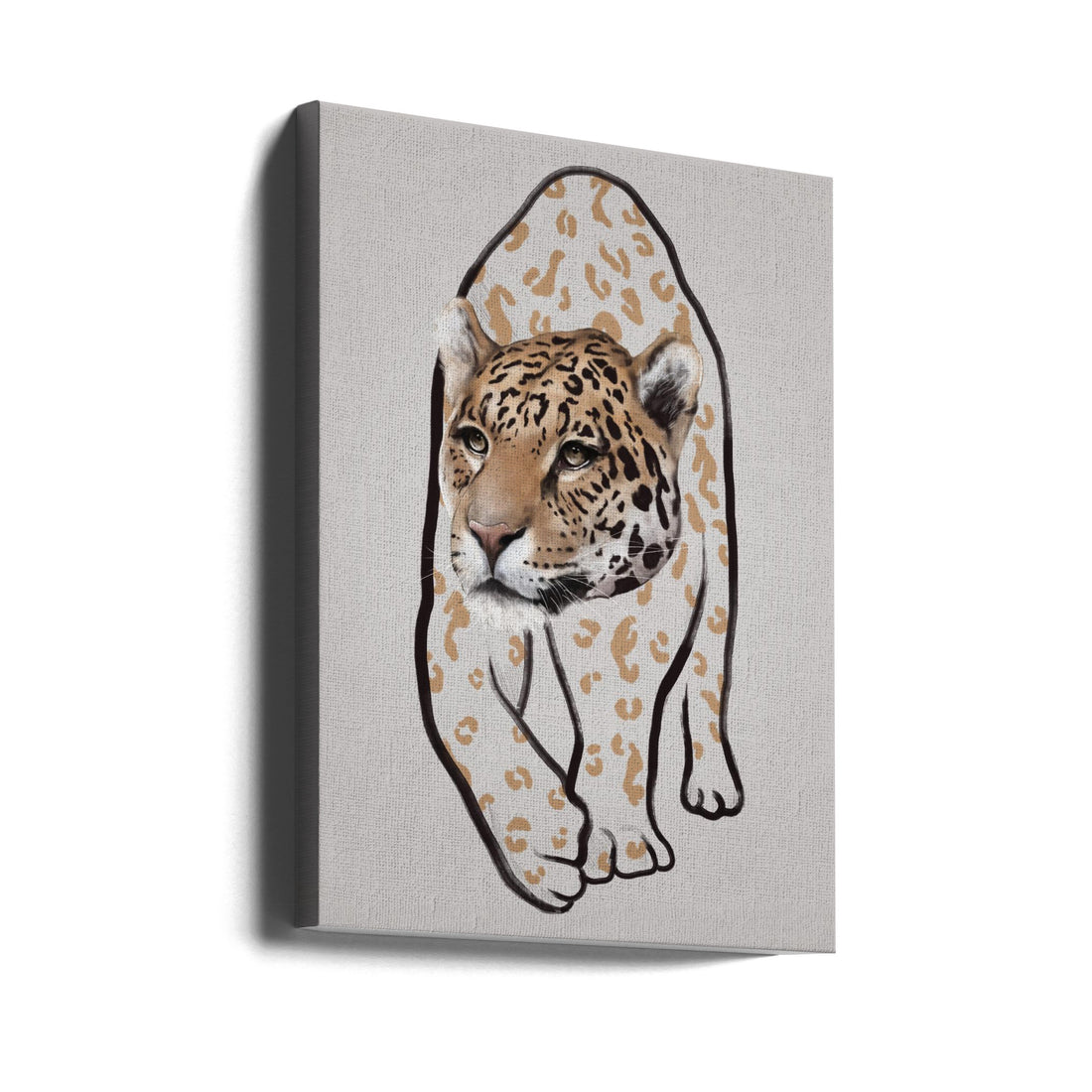 Leopard Art Print by Gabriella Roberg | Animal Illustration Feline, Large Canvas Wall Art Print | Artsy Earth