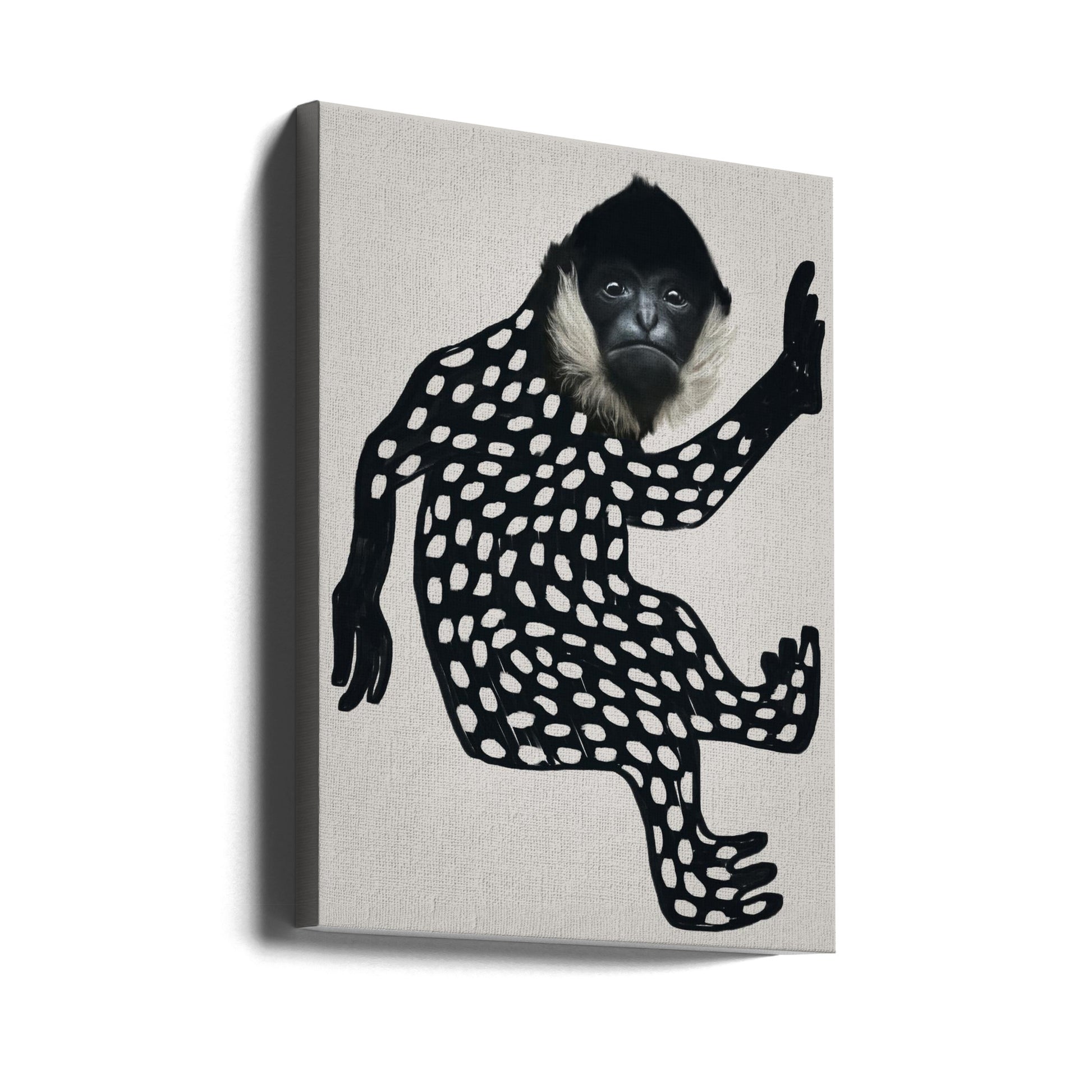 Rebellion No.II by Gabriella Roberg | Funny Monkey Illustration, Large Canvas Wall Art Print | Artsy Earth