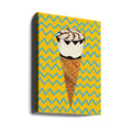 Cornetto Zig Zag by Alice Straker | Colorful Ice Cream, Large Canvas Wall Art Print | Artsy Earth