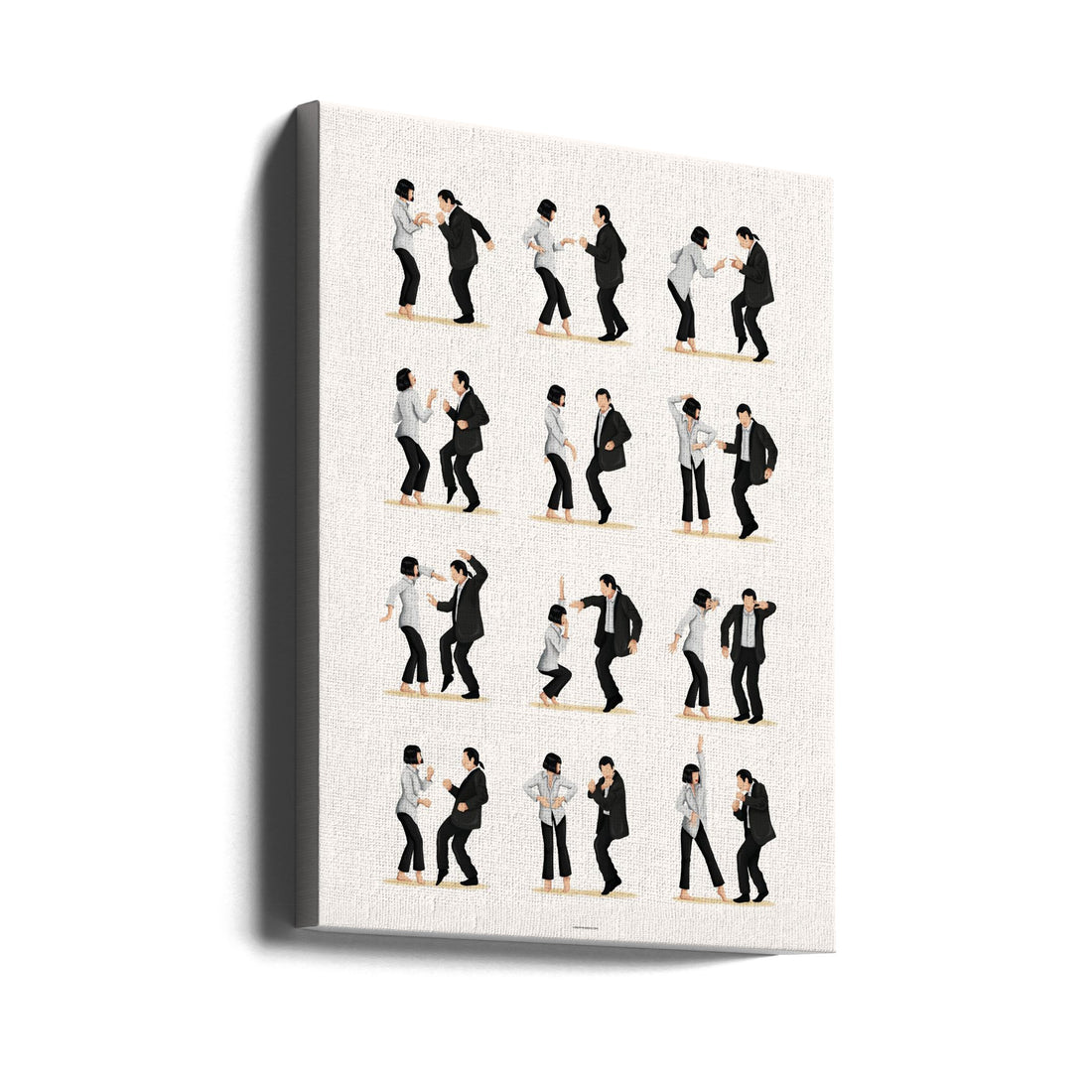 Pulp Fiction Dance by Nour Tohme | Iconic Movie Dance, Large Canvas Wall Art Print | Artsy Earth