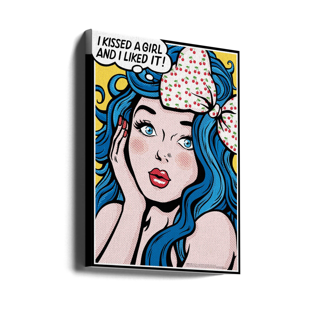 I Kissed a Girl by Nour Tohme | Pop Art Romance, Large Canvas Wall Art Print | Artsy Earth