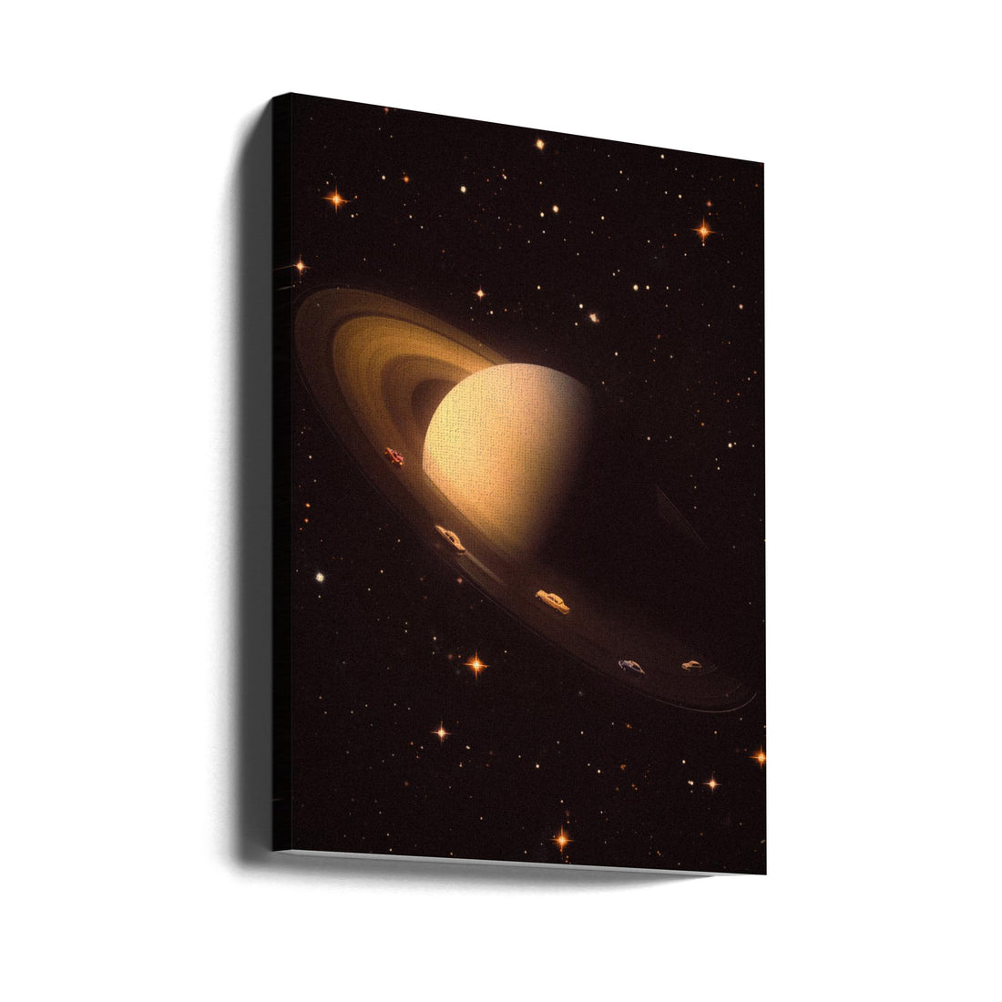 Saturn Riders by Taudalpoi | Surreal Space Drive, Large Canvas Wall Art Print | Artsy Earth