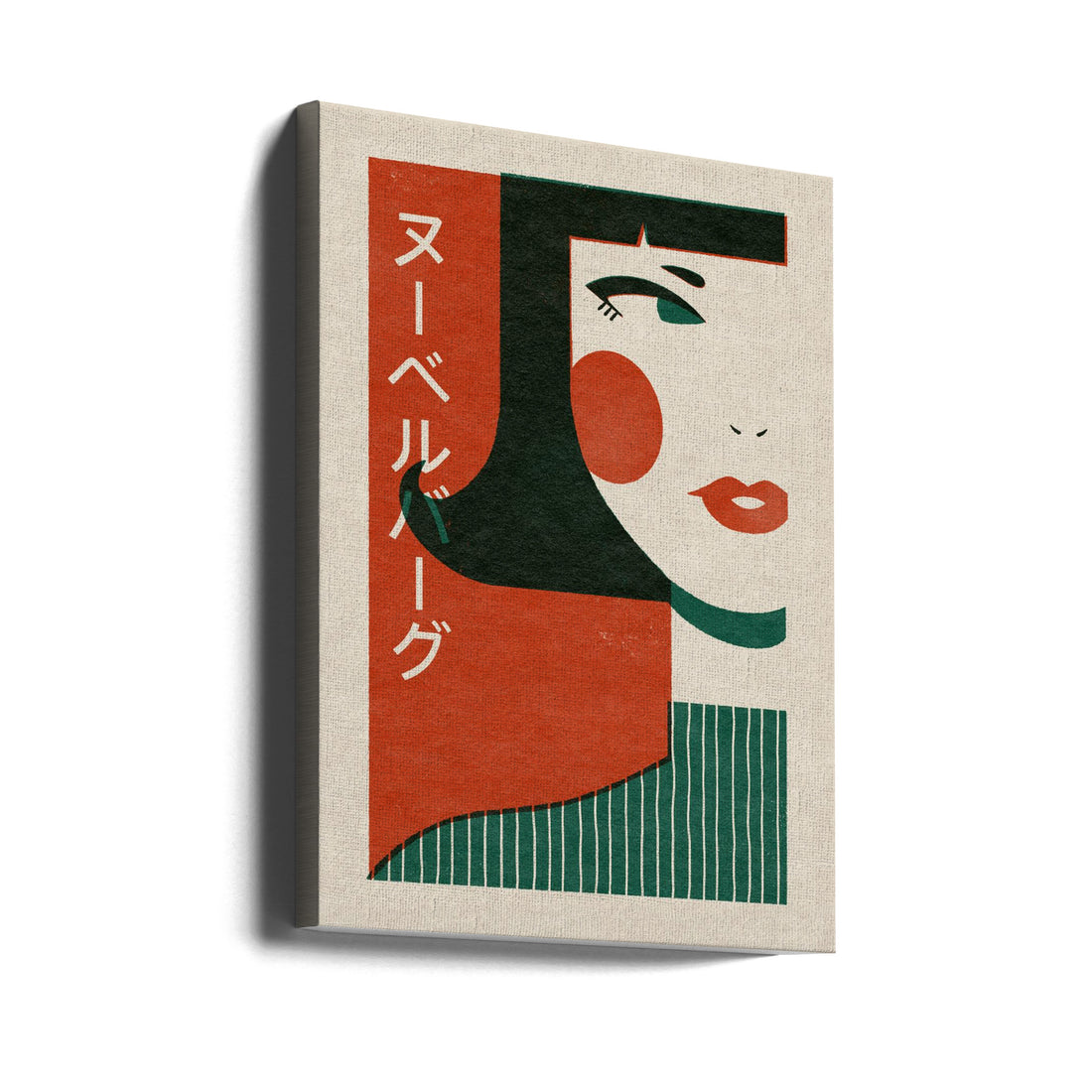 Japanese New Wave by Julia Leister | Vintage Asian Music, Large Canvas Wall Art Print | Artsy Earth