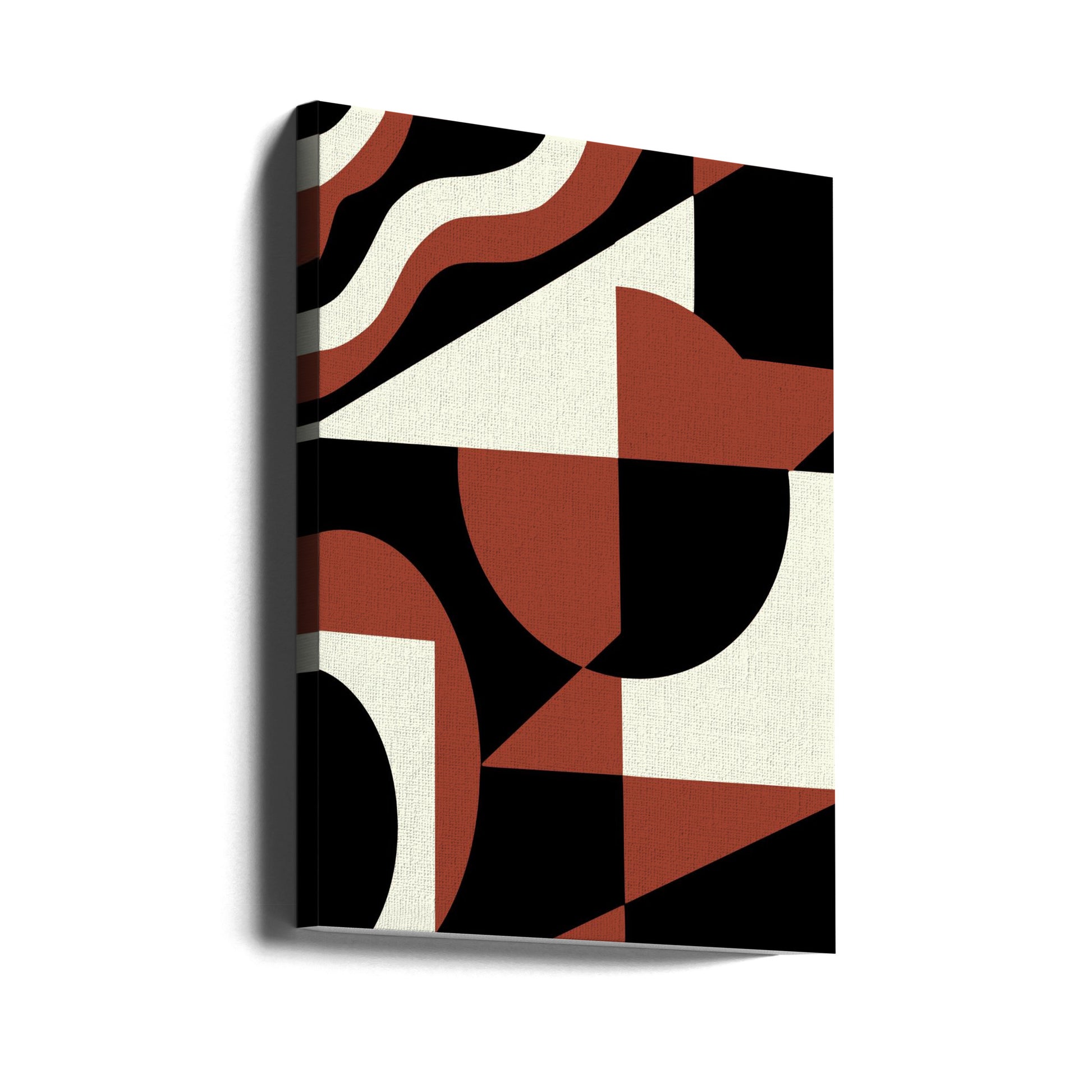 Geometrical Red and Black by Little Dean | Abstract Geometric Shapes, Large Canvas Wall Art Print | Artsy Earth