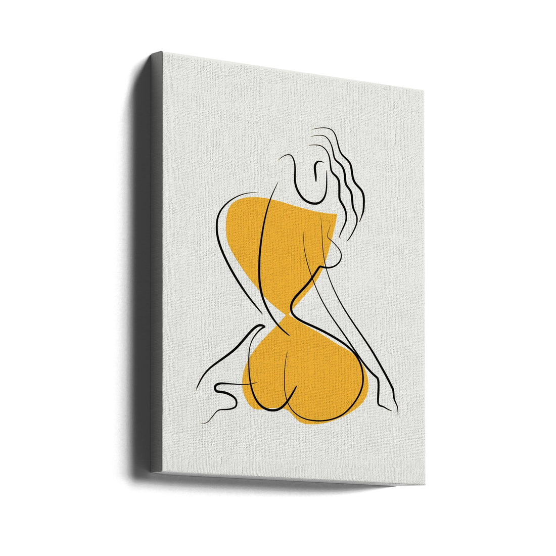 Minimalist Line Art Nude by Little Dean | Simple Line Drawing, Large Canvas Wall Art Print | Artsy Earth