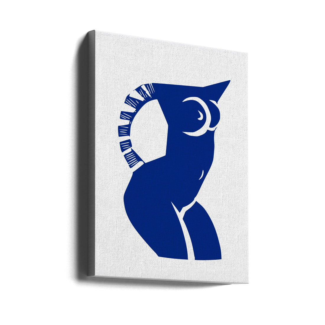 Blue Nude Cut Out by Little Dean | Paper Cut Out Illustration, Large Canvas Wall Art Print | Artsy Earth