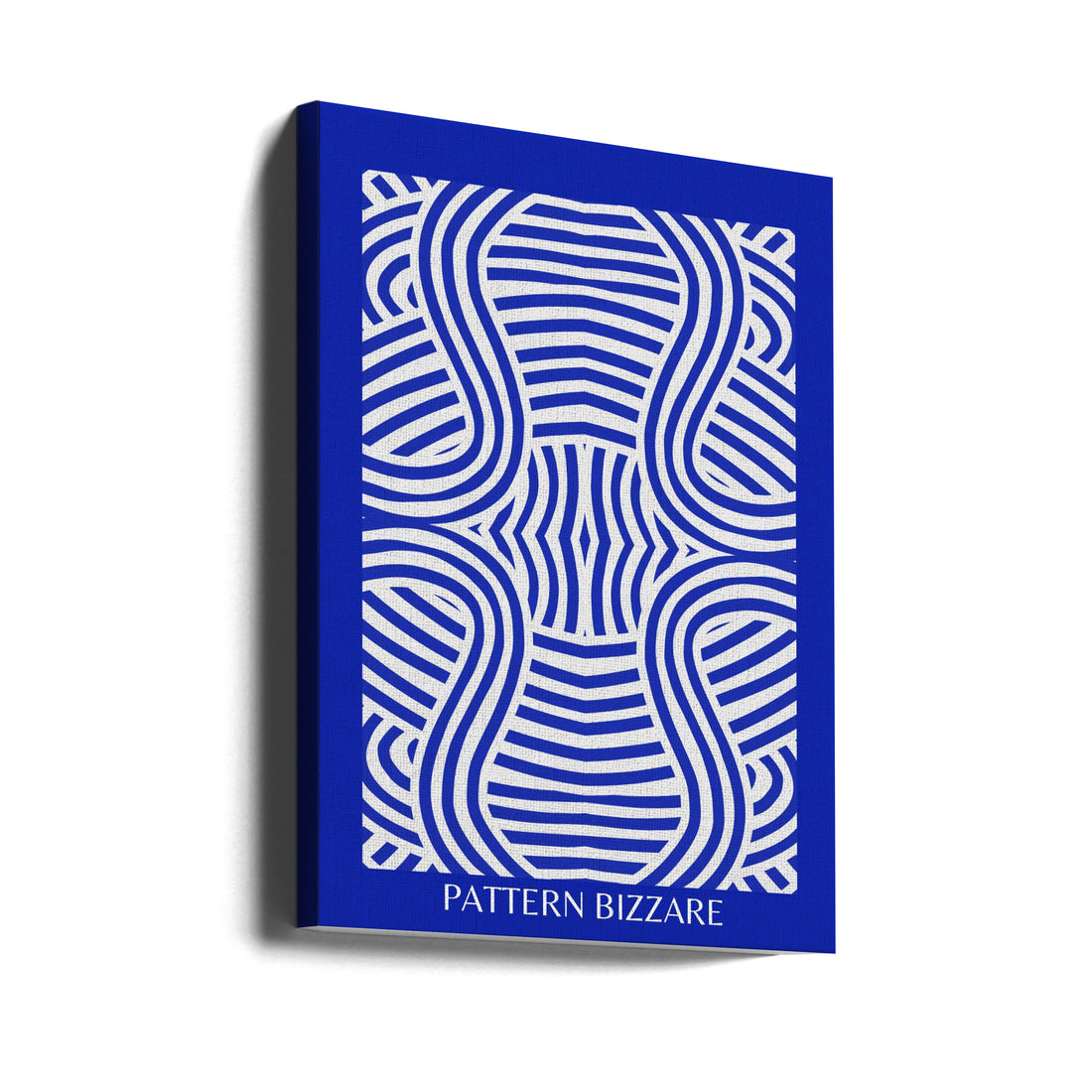 Blue Pattern Bizarre by Little Dean | Typography Inspirational Quote, Large Canvas Wall Art Print | Artsy Earth