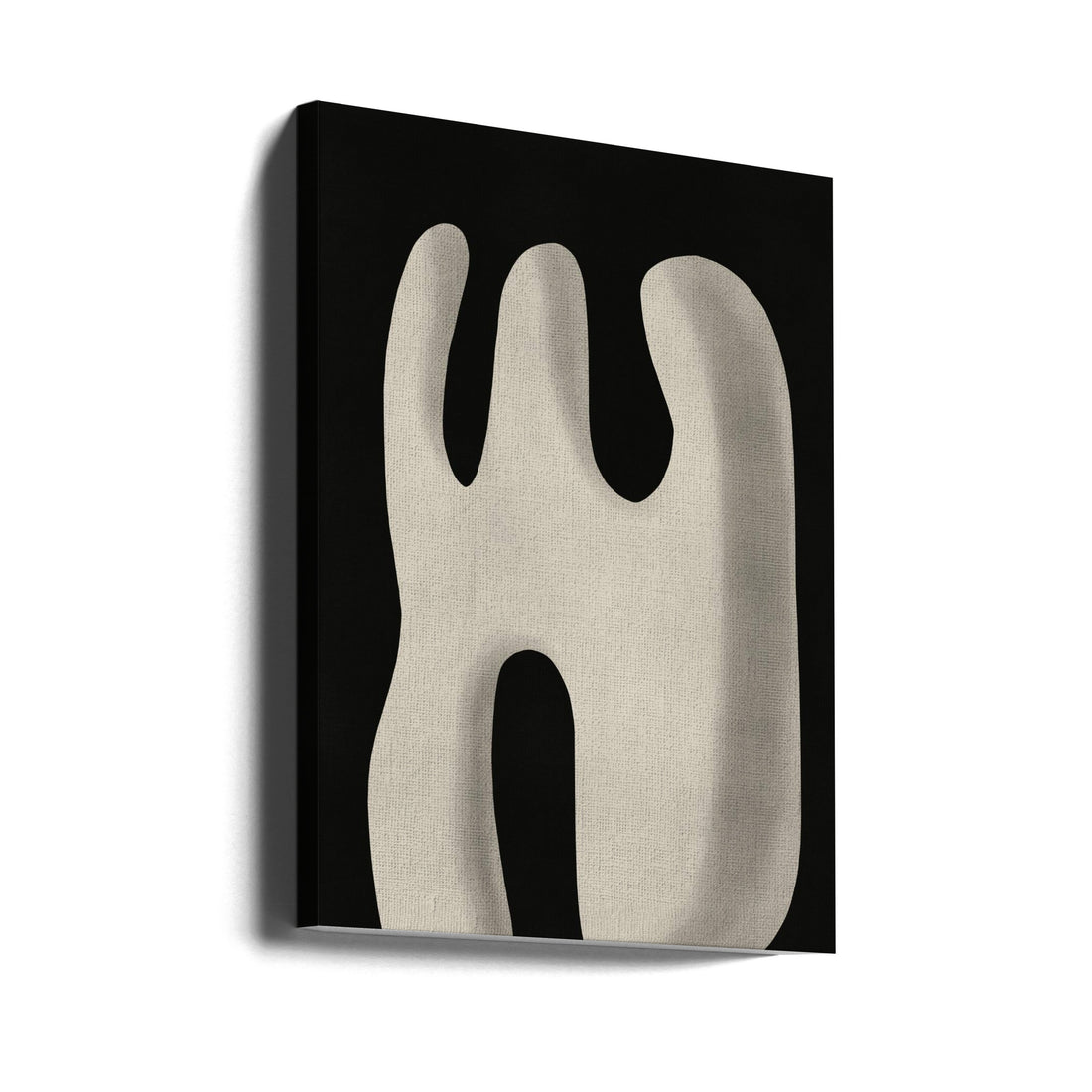 Abstract White Sculpture Scream by Little Dean | Abstract Monochrome Illustration, Large Canvas Wall Art Print | Artsy Earth