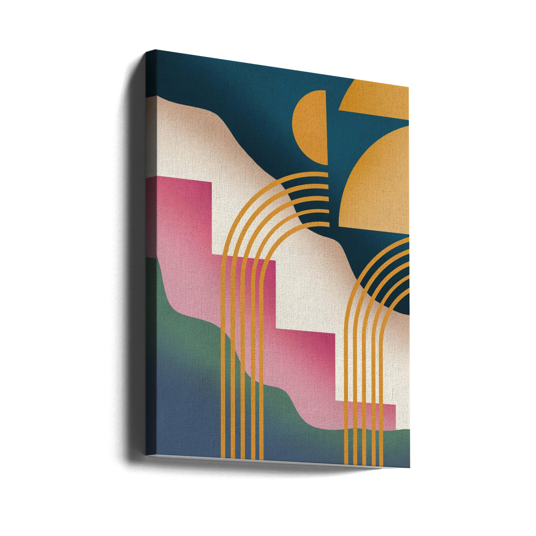 Mid Century Liquify by Little Dean | Geometric Abstract Arch, Large Canvas Wall Art Print | Artsy Earth