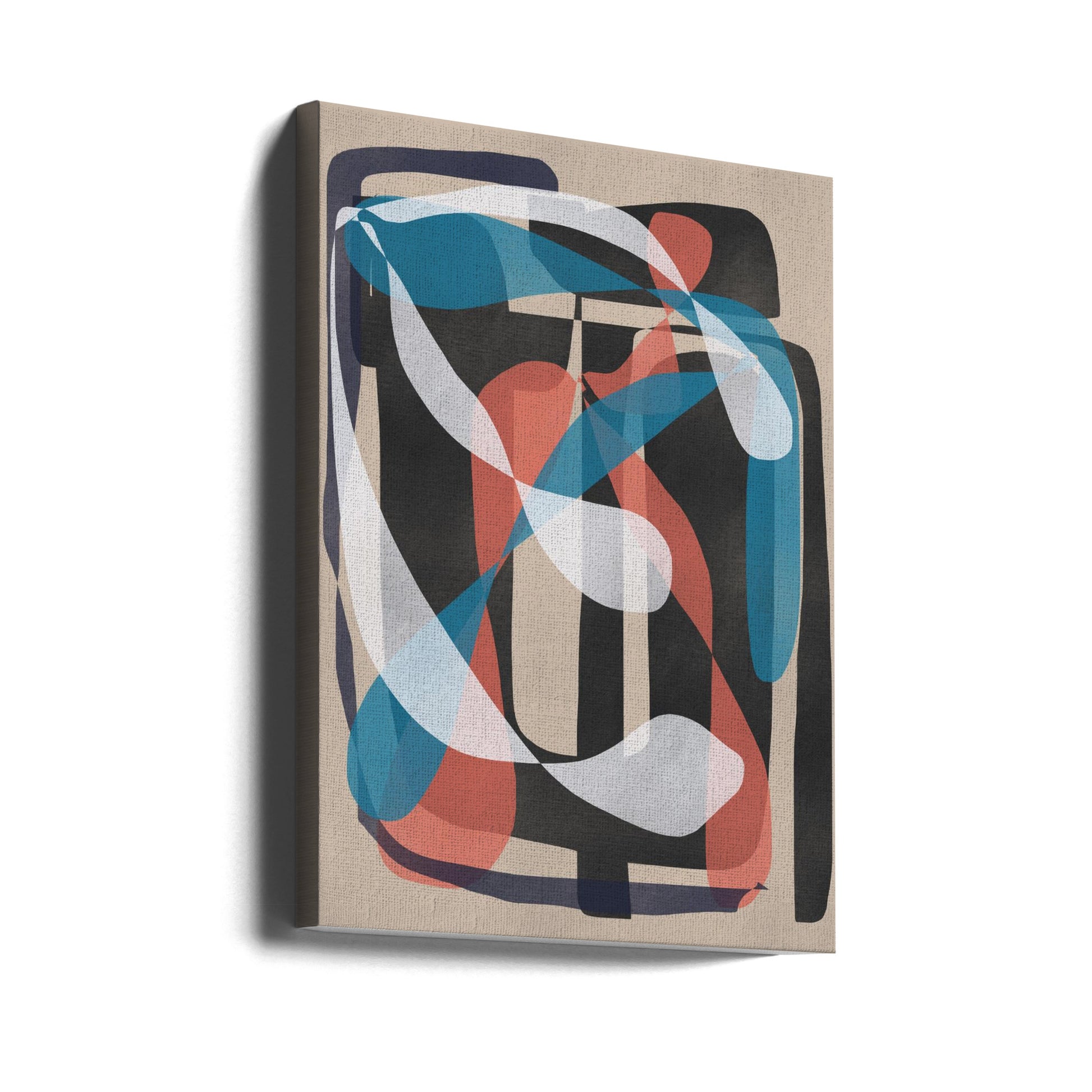 Retro Abstract Infinity by Little Dean | Vintage Abstract Illustration, Large Canvas Wall Art Print | Artsy Earth