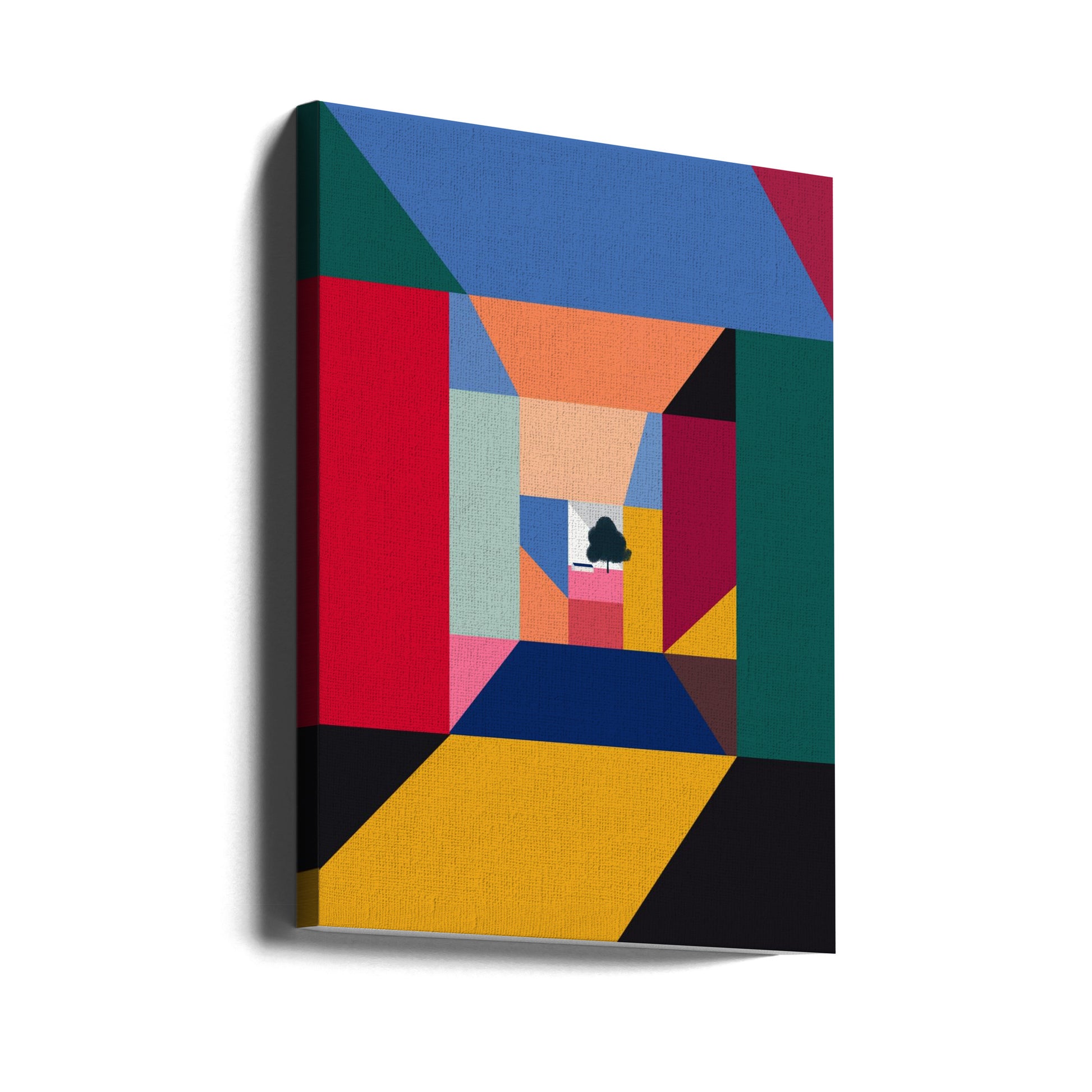 Landscape In a Box by Little Dean | Geometric Abstract Shapes, Large Canvas Wall Art Print | Artsy Earth