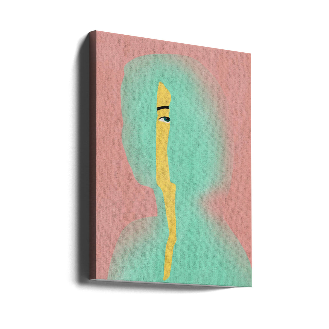 From Within In Yellow by Little Dean | Abstract People Illustration, Large Canvas Wall Art Print | Artsy Earth