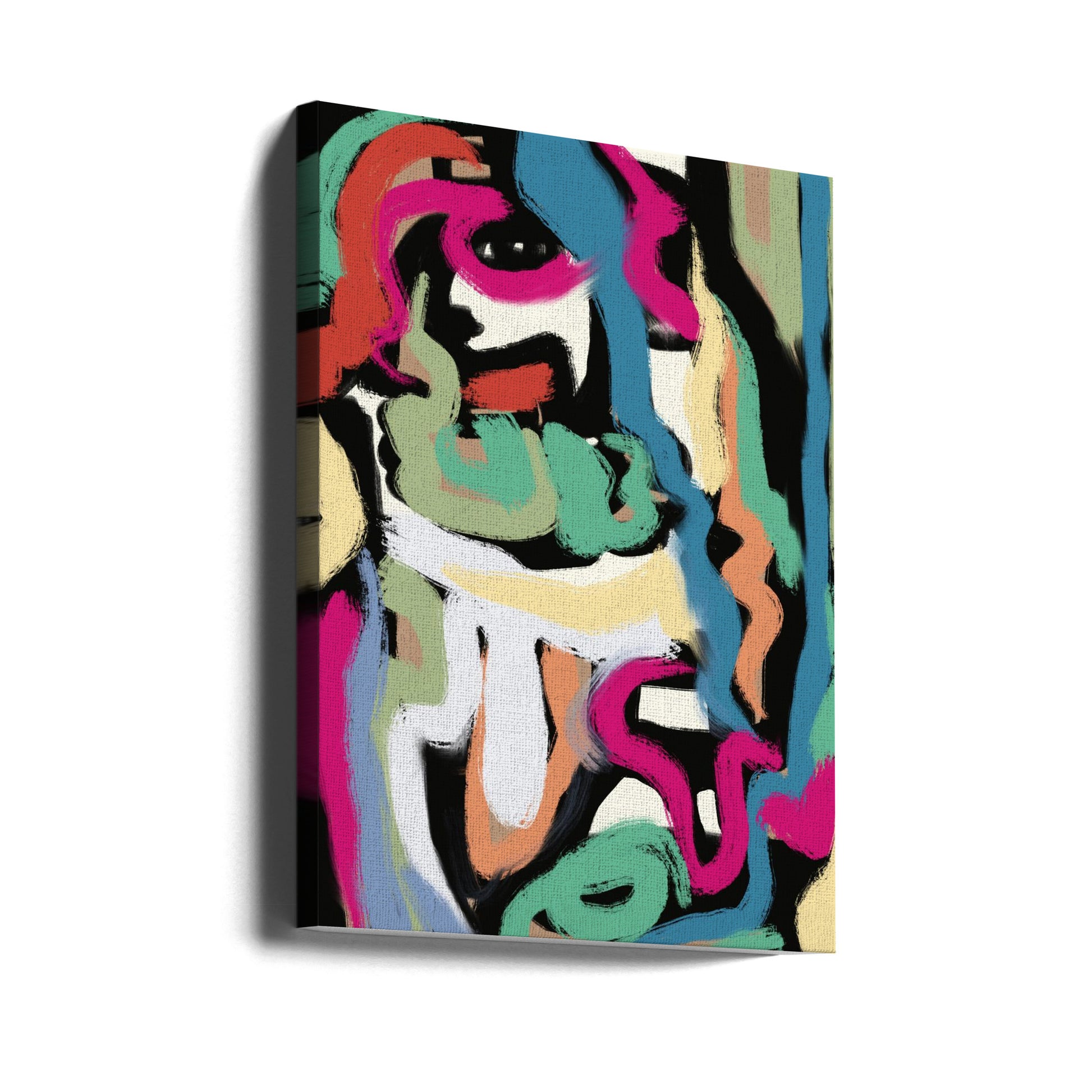 Bold colorful brushstrokes by Little Dean | Abstract Painted Strokes, Large Canvas Wall Art Print | Artsy Earth