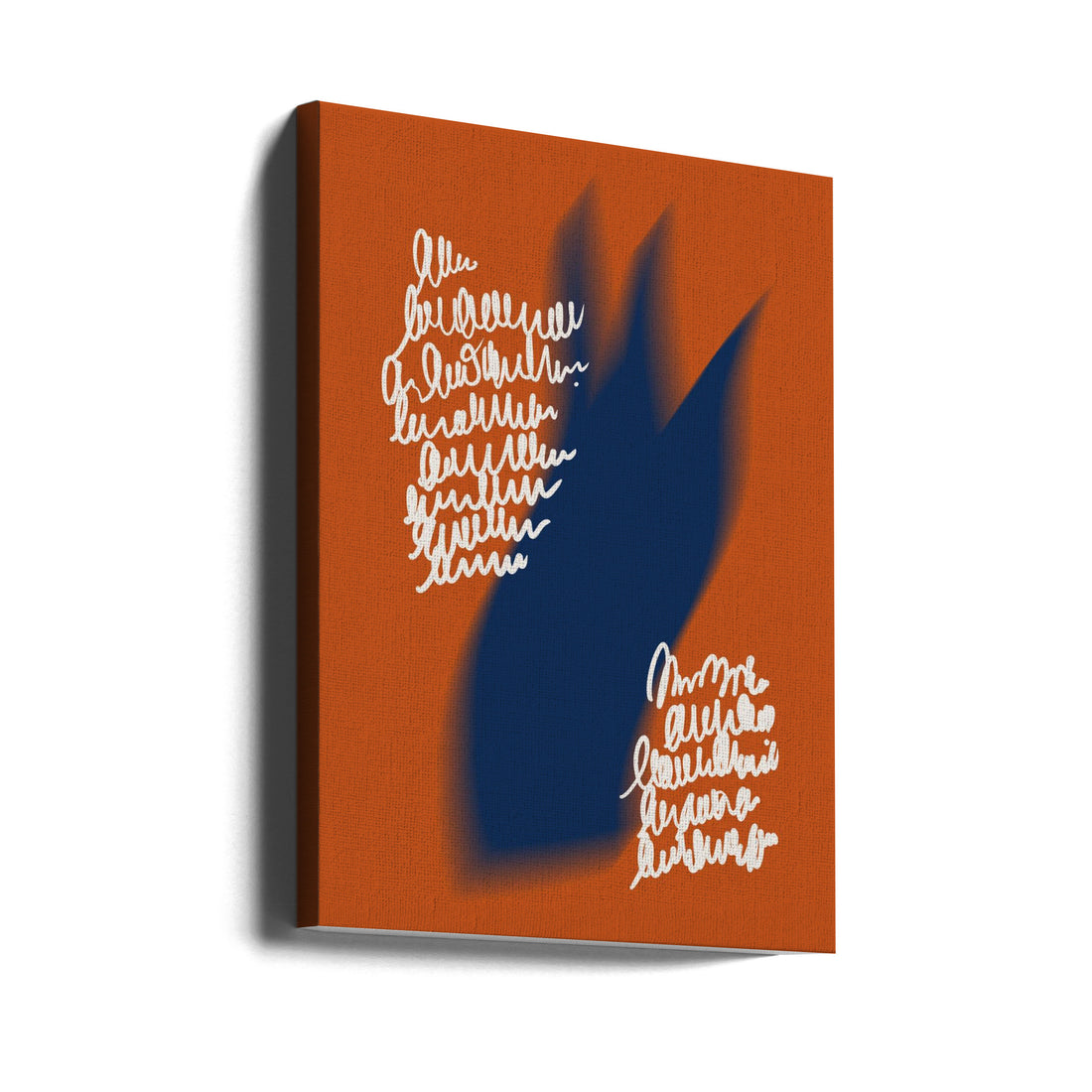 Fiery Script by Little Dean | Abstract Script Illustration, Large Canvas Wall Art Print | Artsy Earth