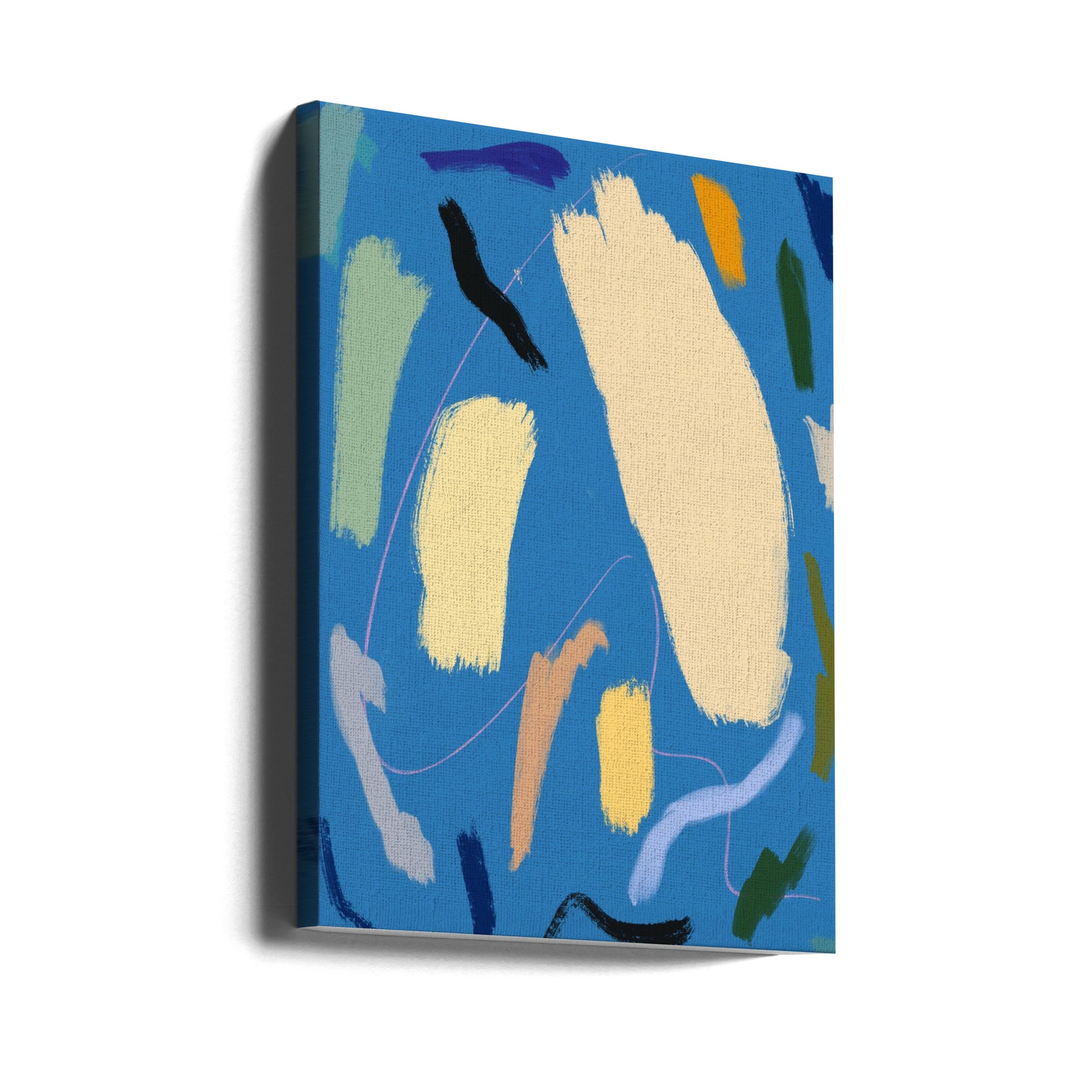 Color Strokes by Little Dean | Abstract Colorful Painting, Large Canvas Wall Art Print | Artsy Earth