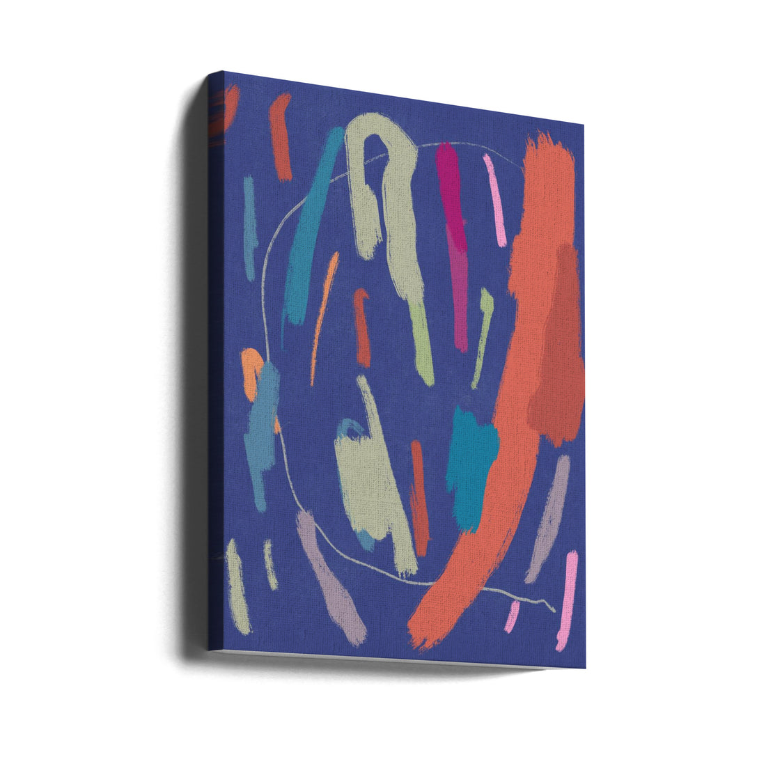 Color Strokes by Little Dean | Abstract Painted Pattern, Large Canvas Wall Art Print | Artsy Earth