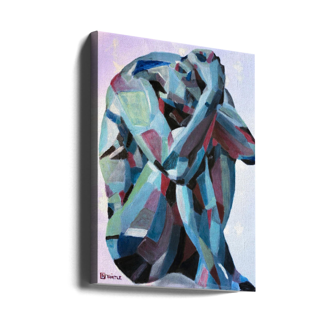 Self Reflection by Robert Thirtle | Painterly Body Figure, Large Canvas Wall Art Print | Artsy Earth