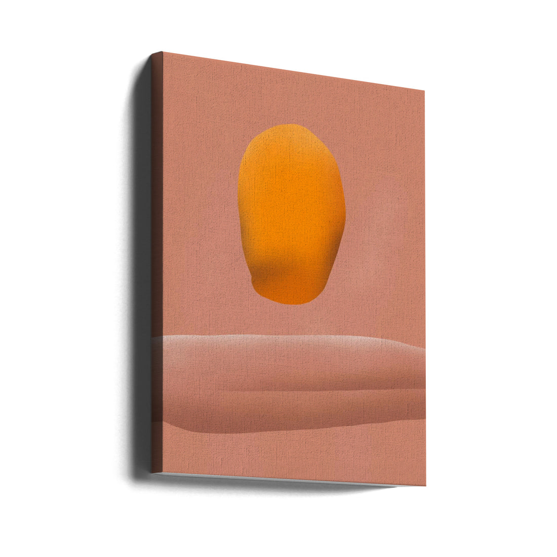 Stone Portrait Orange by Little Dean | Abstract Organic Shapes, Large Canvas Wall Art Print | Artsy Earth