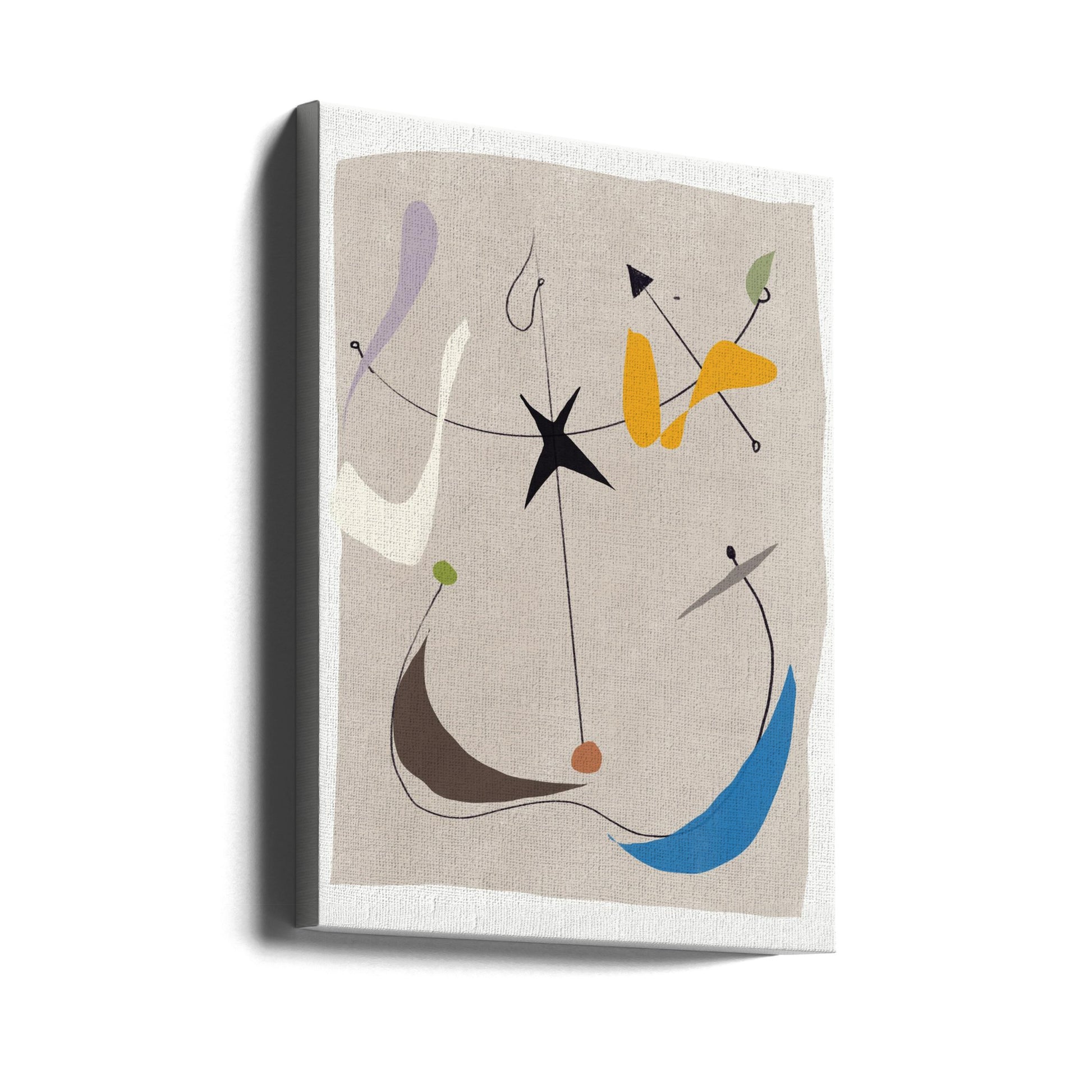 Charms composition 05 by Little Dean | Abstract Beige Illustration, Large Canvas Wall Art Print | Artsy Earth