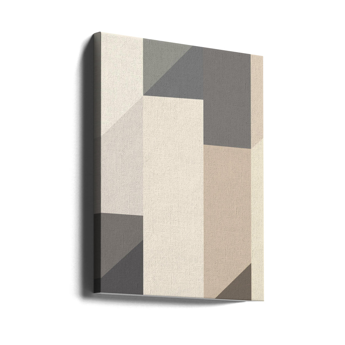 Neutral color geometrical abstract by Little Dean | Geometric Abstract Illustration, Large Canvas Wall Art Print | Artsy Earth