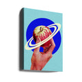 NASA Space Apple by Circular Concepts | Space Fruit Illustration, Large Canvas Wall Art Print | Artsy Earth