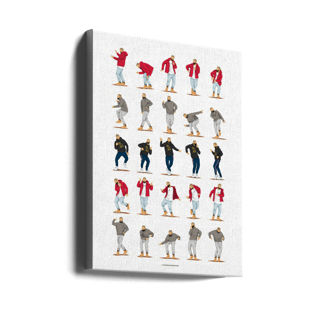 Hotline Bling by Nour Tohme | Funny Dance Meme, Large Canvas Wall Art Print | Artsy Earth