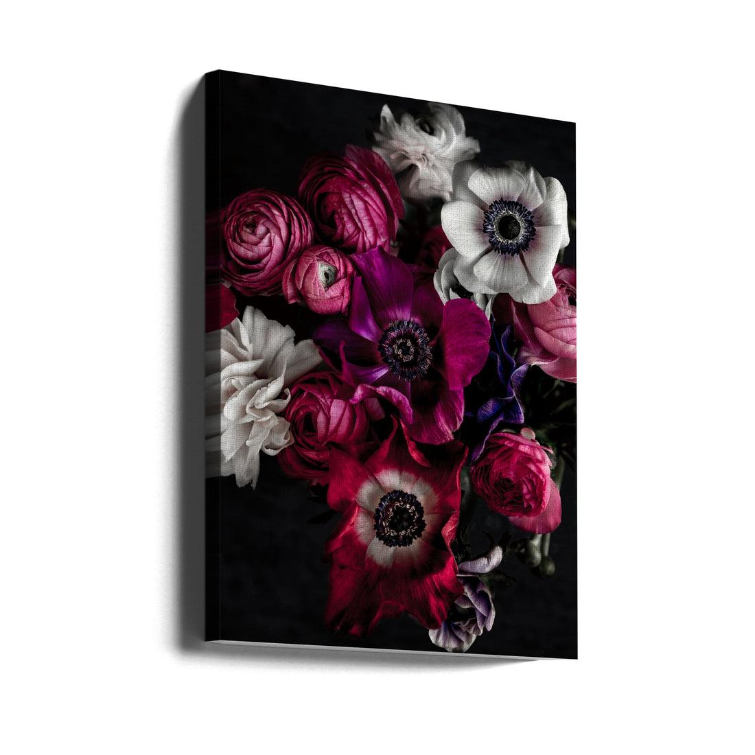 Dark Flowers by Mareike Böhmer | Moody Floral Photography, Large Canvas Wall Art Print | Artsy Earth