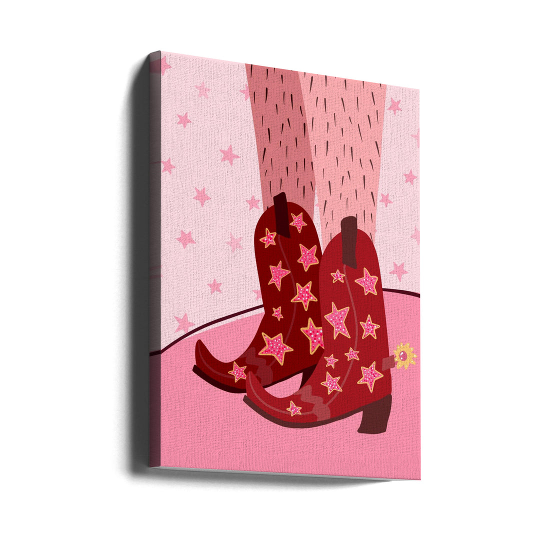 Cowgirl Boots Pink by Athene Fritsch | Fashion Model Boots, Large Canvas Wall Art Print | Artsy Earth