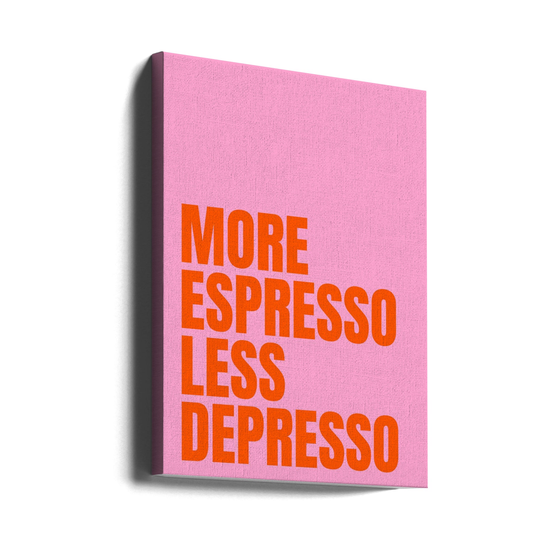 More Espresso by Athene Fritsch | Coffee Typography Inspiration, Large Canvas Wall Art Print | Artsy Earth