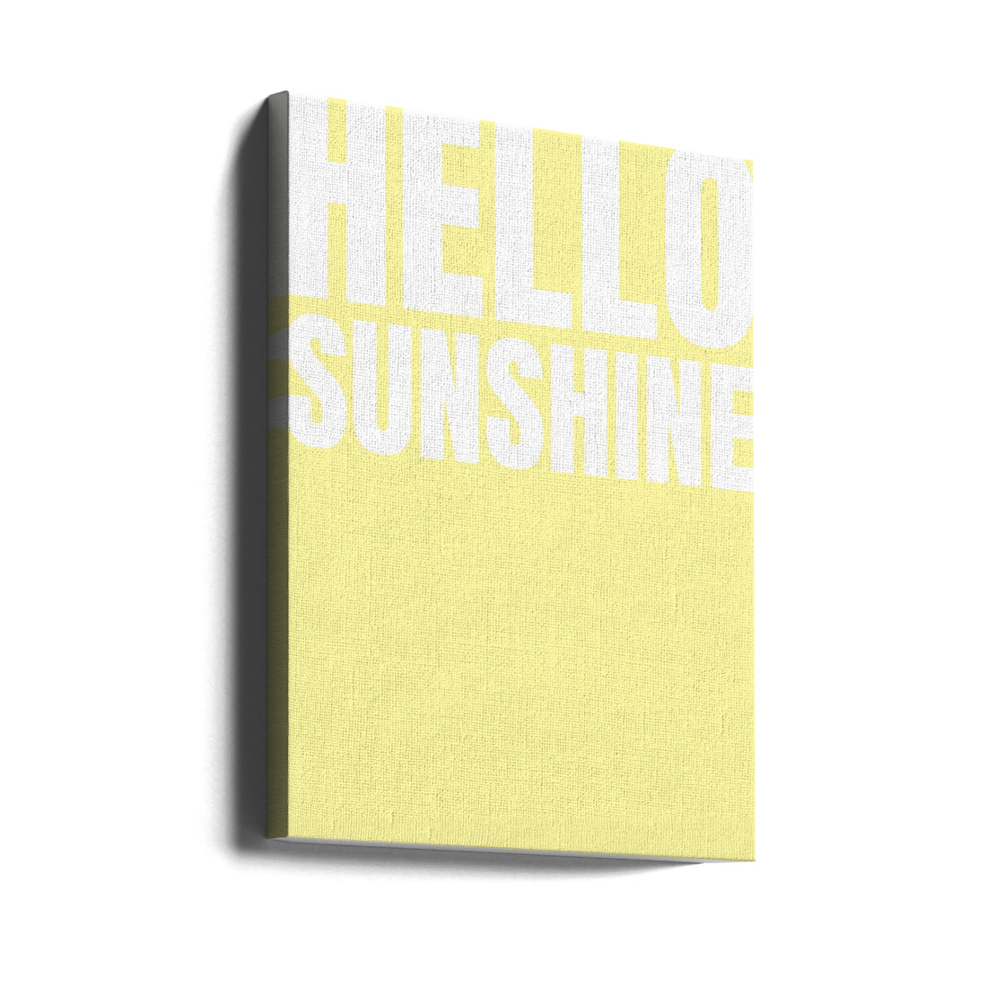 Hello Sunshine by Athene Fritsch | Inspirational Morning Typography, Large Canvas Wall Art Print | Artsy Earth