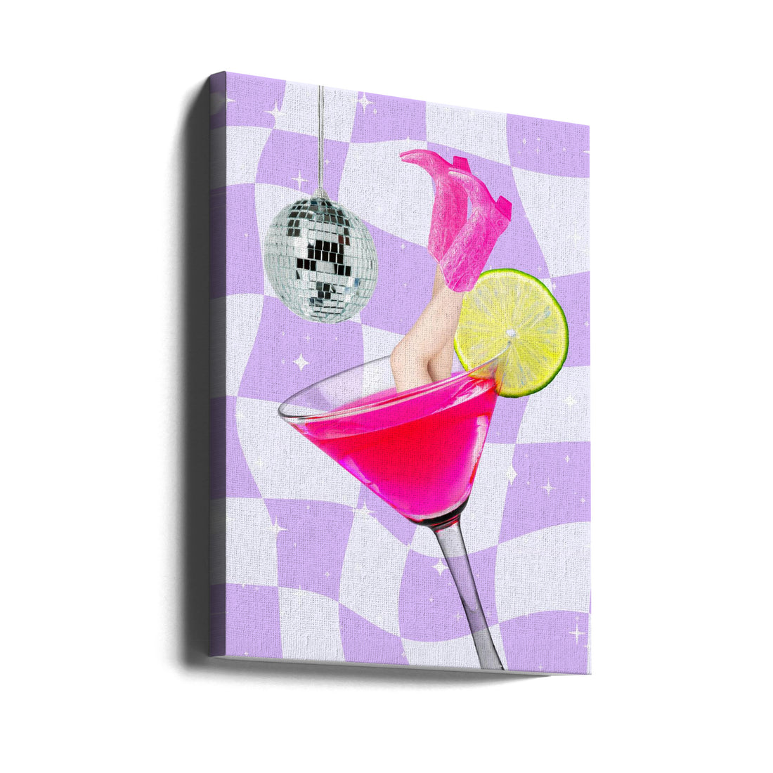 Cocktail diving by Athene Fritsch | Party Cocktail Glass, Large Canvas Wall Art Print | Artsy Earth