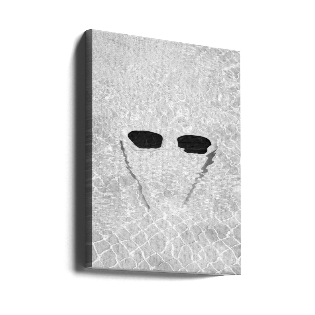 Sunglasses In Pool by Pictufy Studio Iii | Black White Reflection, Large Canvas Wall Art Print | Artsy Earth