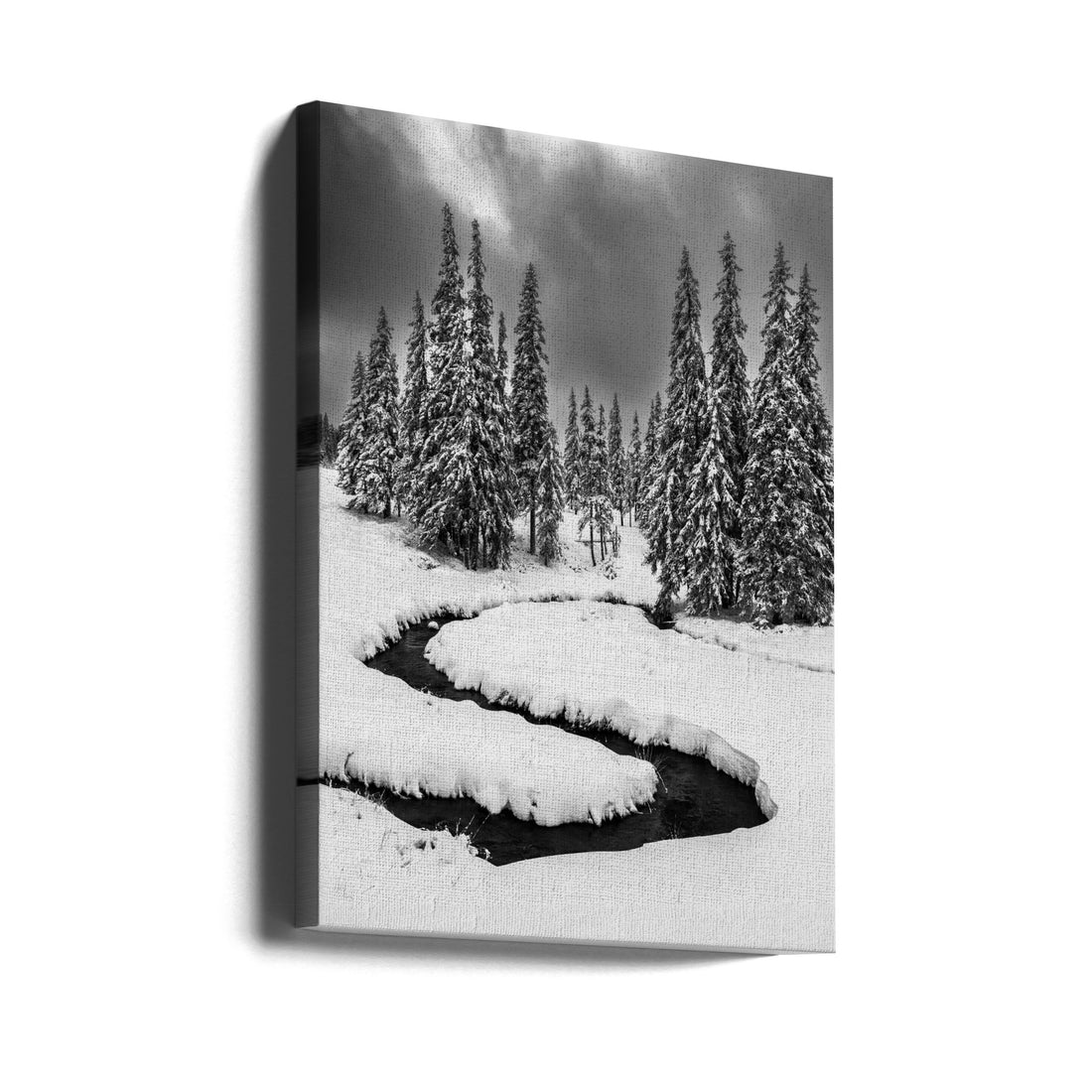 First Snow by Ovidiu Satmari | Snowy Winter Landscape, Large Canvas Wall Art Print | Artsy Earth