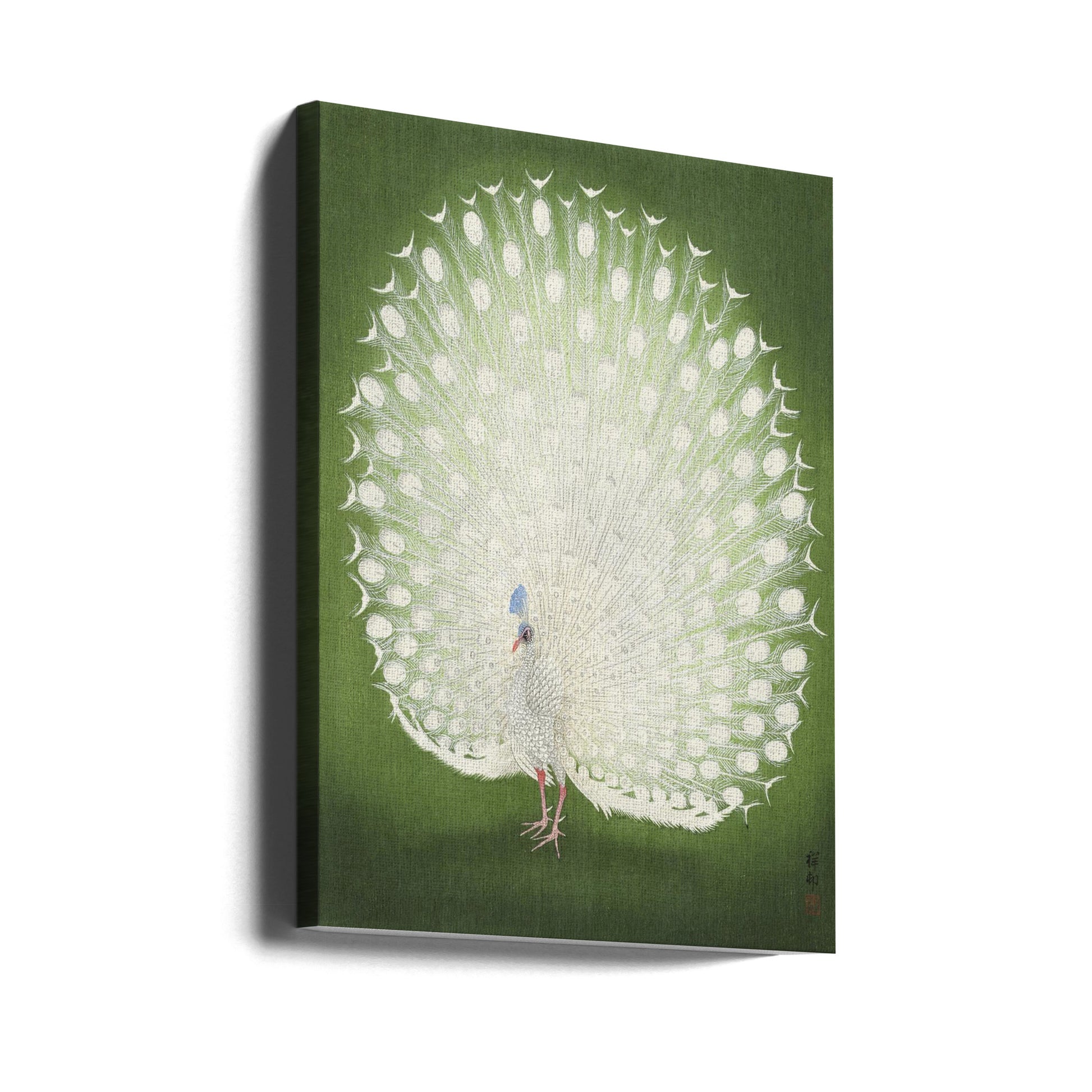 Peacock Art Print by Ohara Koson | Japanese Bird Illustration, Large Canvas Wall Art Print | Artsy Earth