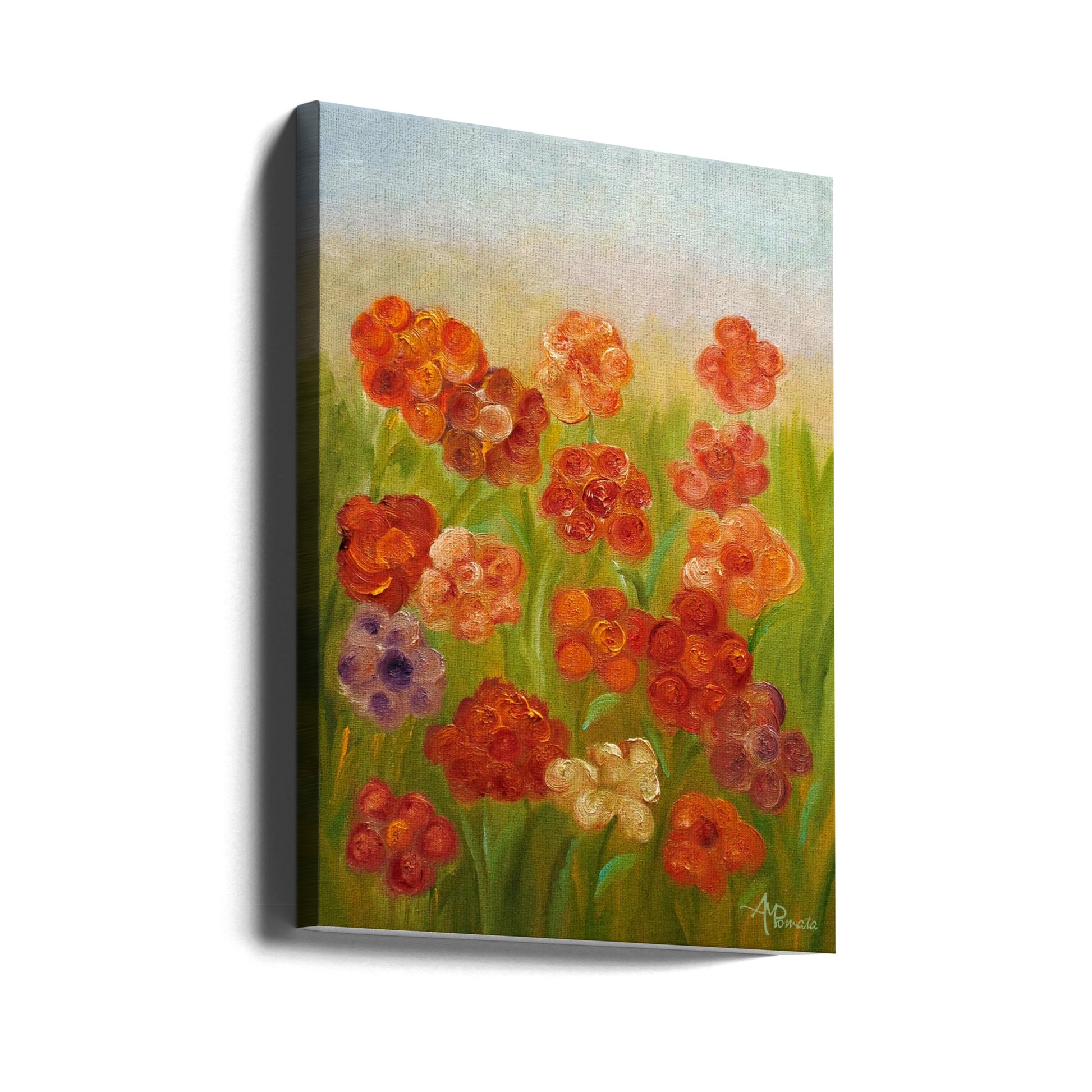 The Garden of Joy by Angeles M. Pomata | Floral Acrylic Painting, Large Canvas Wall Art Print | Artsy Earth