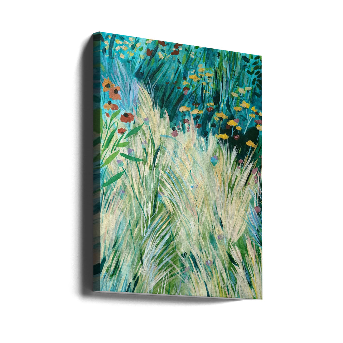 October Grasses by Claire Whitehead | Peaceful Nature Landscape, Large Canvas Wall Art Print | Artsy Earth