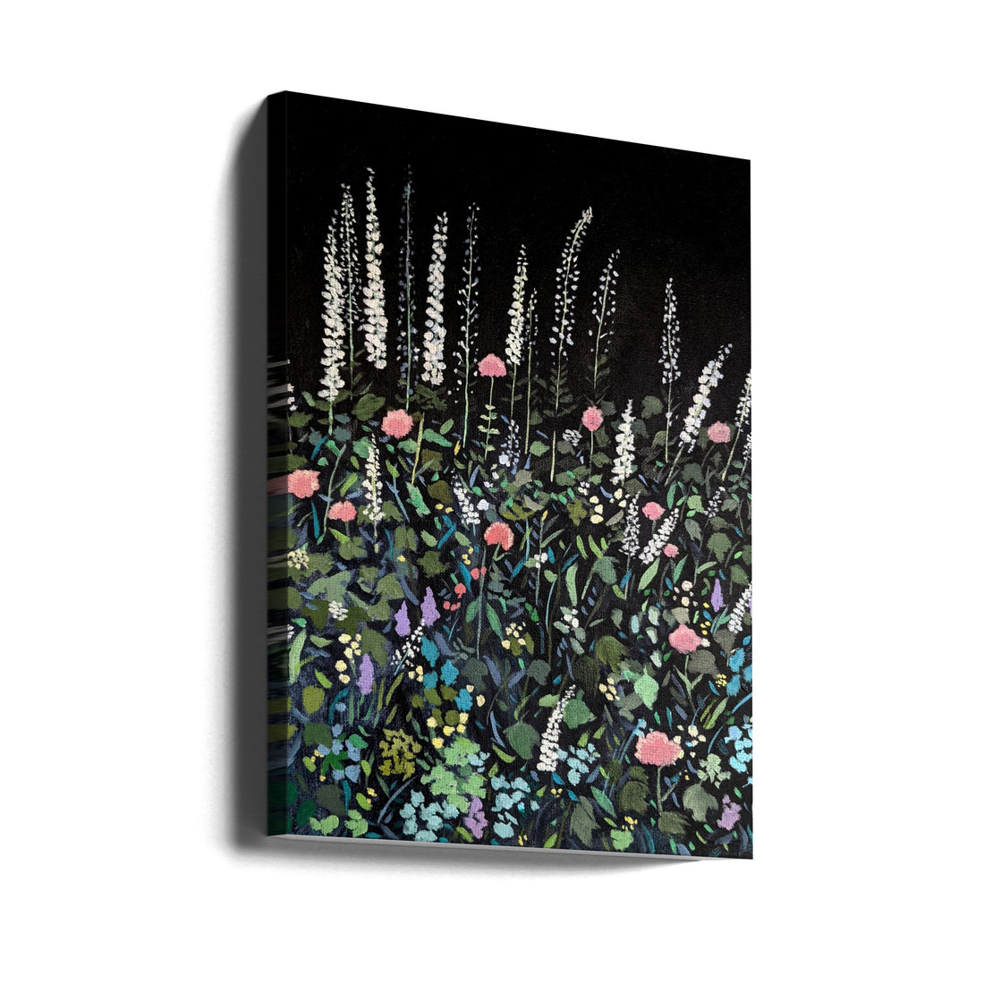 Night Garden by Claire Whitehead | Floral Botanical Painting, Large Canvas Wall Art Print | Artsy Earth