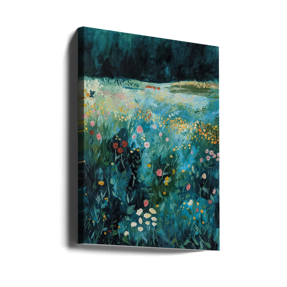 June Meadow by Claire Whitehead | Floral Meadow Painting, Large Canvas Wall Art Print | Artsy Earth