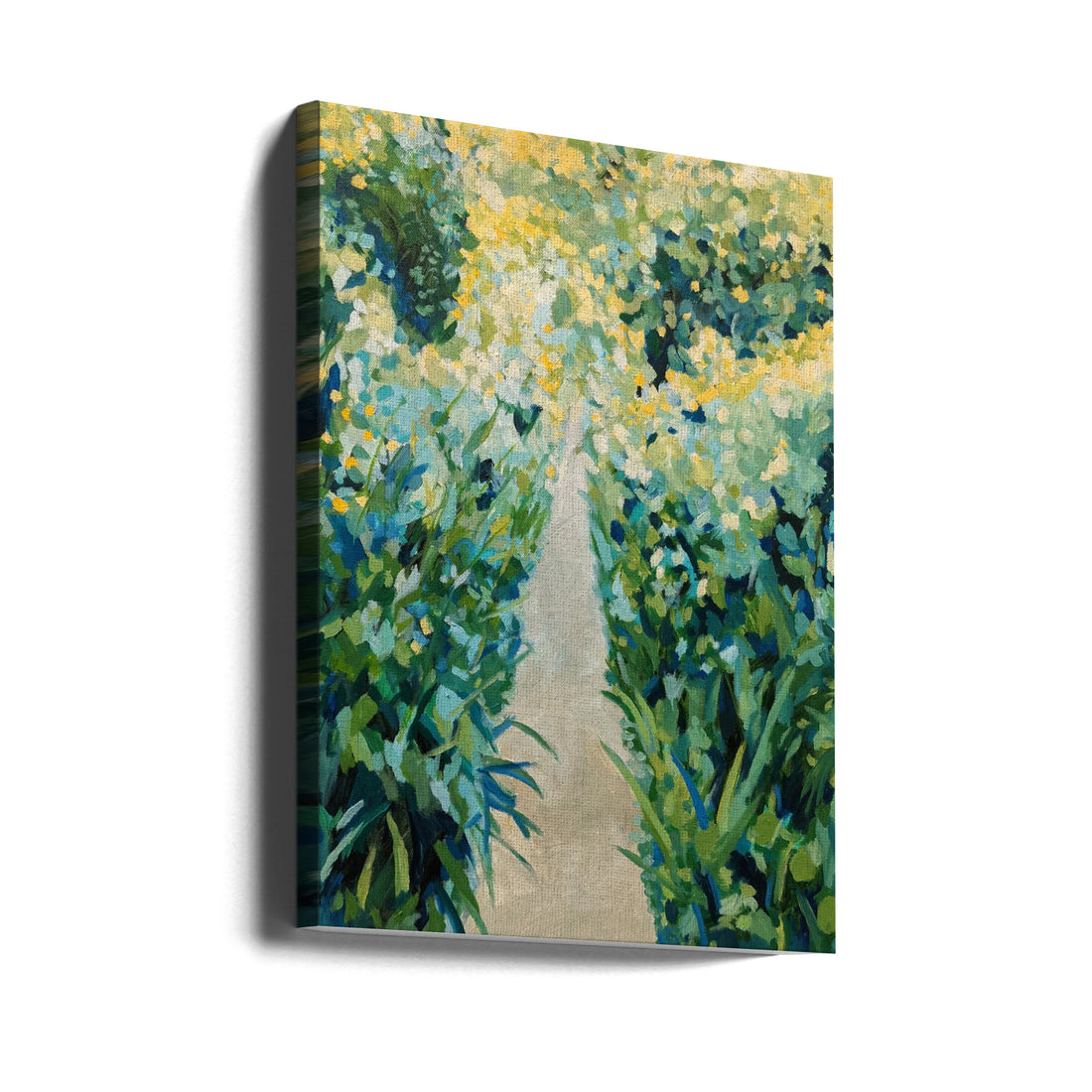 Garden Path by Claire Whitehead | Peaceful Garden Landscape, Large Canvas Wall Art Print | Artsy Earth