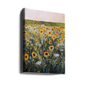 Flower Field by Claire Whitehead | Floral Countryside Landscape, Large Canvas Wall Art Print | Artsy Earth