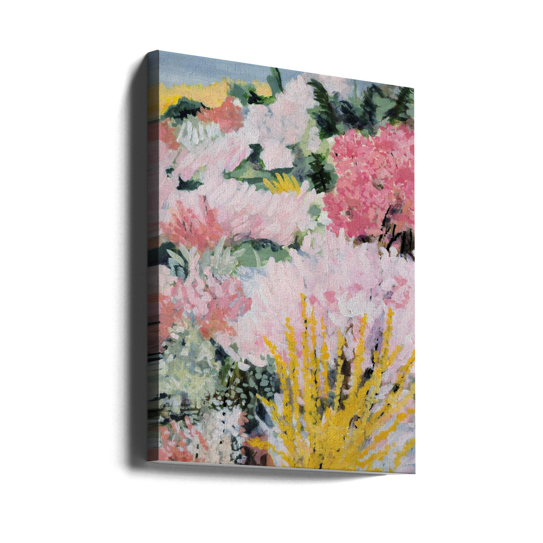 Blossoms by Claire Whitehead | Pink Floral Painting, Large Canvas Wall Art Print | Artsy Earth