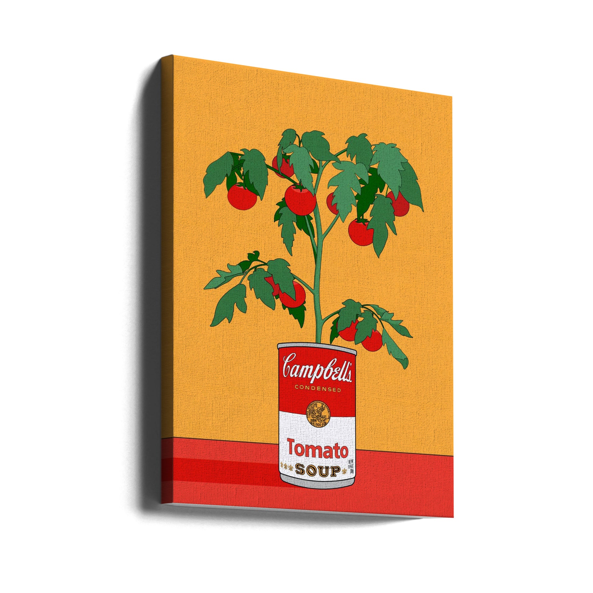 Campbells Soup Tomato Plant by Retrodrome | Vintage Botanical Illustration, Large Canvas Wall Art Print | Artsy Earth