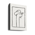 Squiggles the Snake In a Stetson by Anyone Can Yeehaw | Cowboy Snake Portrait, Large Canvas Wall Art Print | Artsy Earth