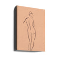 Nude from the back by Pictufy Studio Ii | Sensual Figure Drawing, Large Canvas Wall Art Print | Artsy Earth